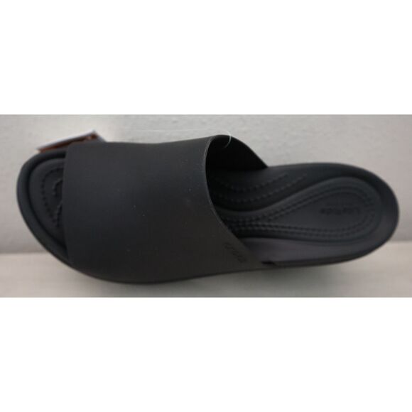 Crocs 209408-060 Women's Sz 8 Black Brooklyn Slide Heel Sandals - Picture 5 of 10